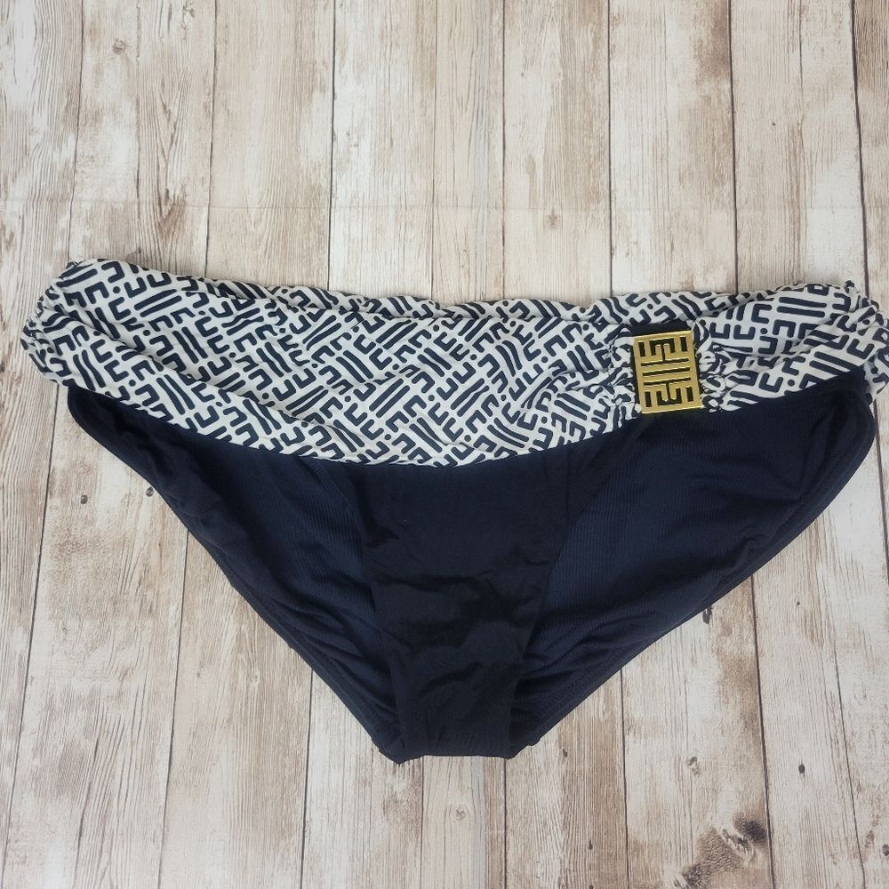 Jantzen Black White Bikini Bottoms Size 8
